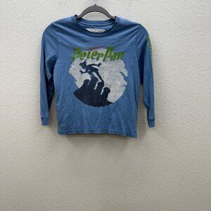 Peek Disney Peter Pan Curious I Wont Grow Up Long Sleeve T Shirt Boys size 8
